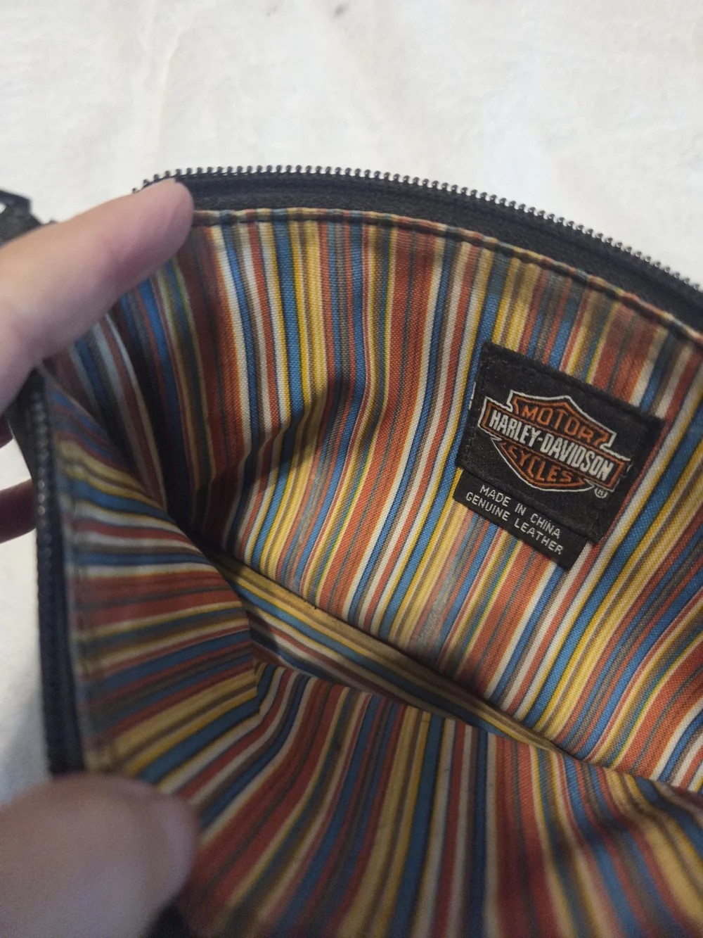 Harley-Davidson Black Leather Crossbody